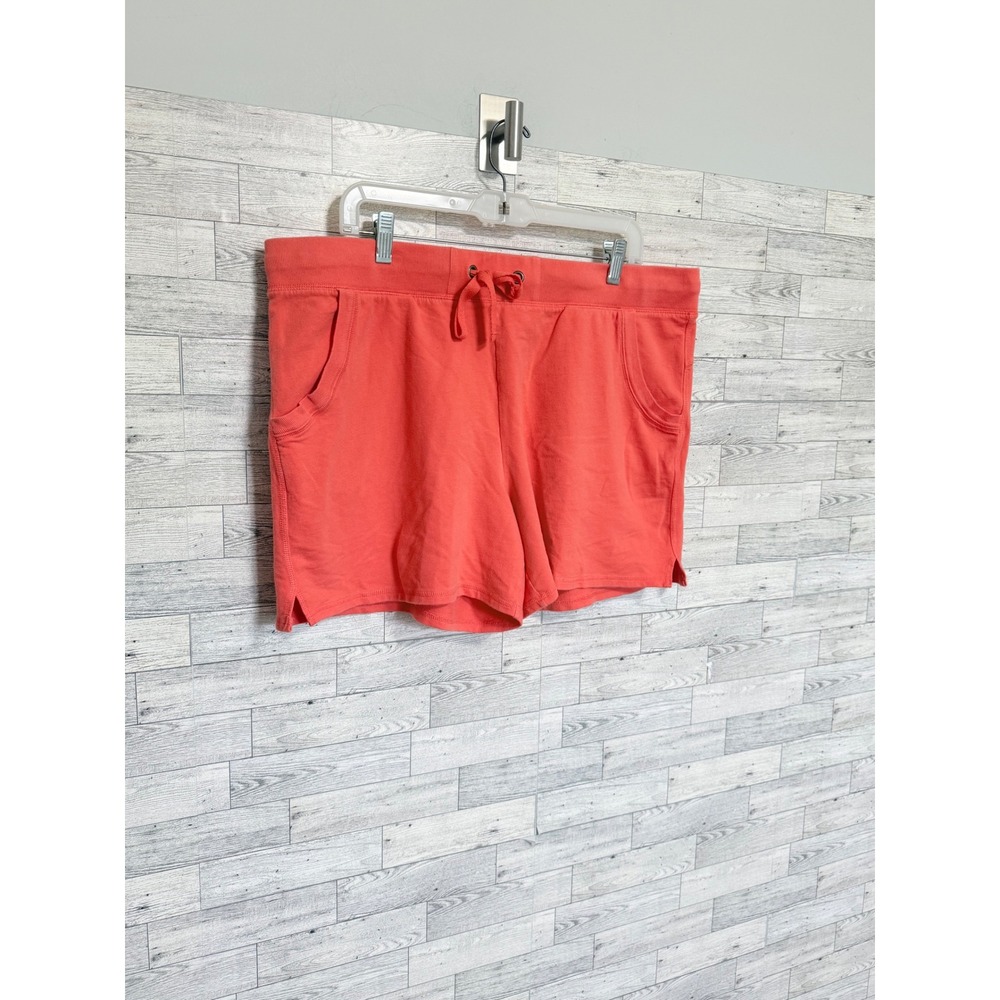 Sonoma Goods For Life Womens XL Coral‎  French Terry Lounge Shorts Drawstring - Picture 5 of 9